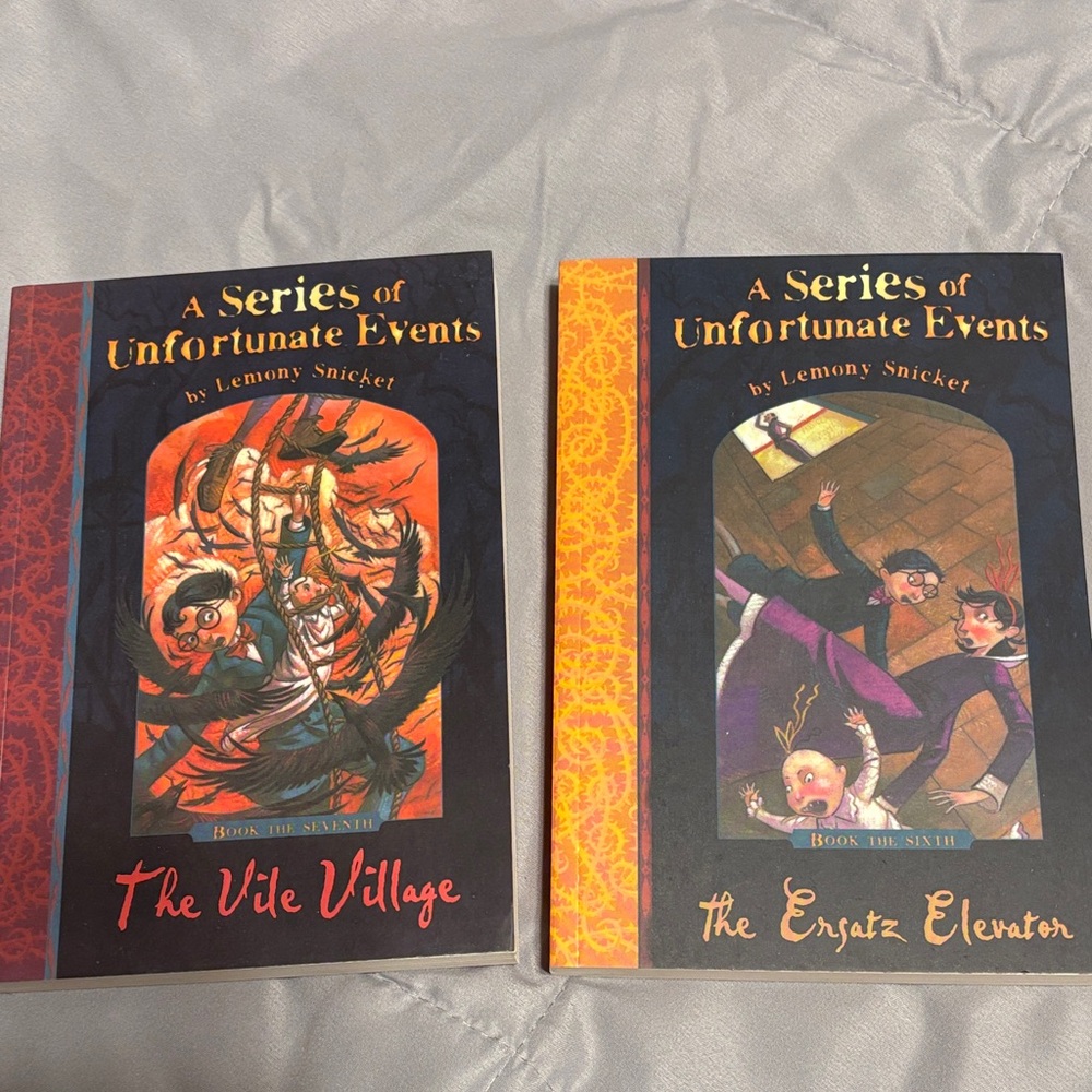 A Series of Unfortunate Events Books 6 and 7